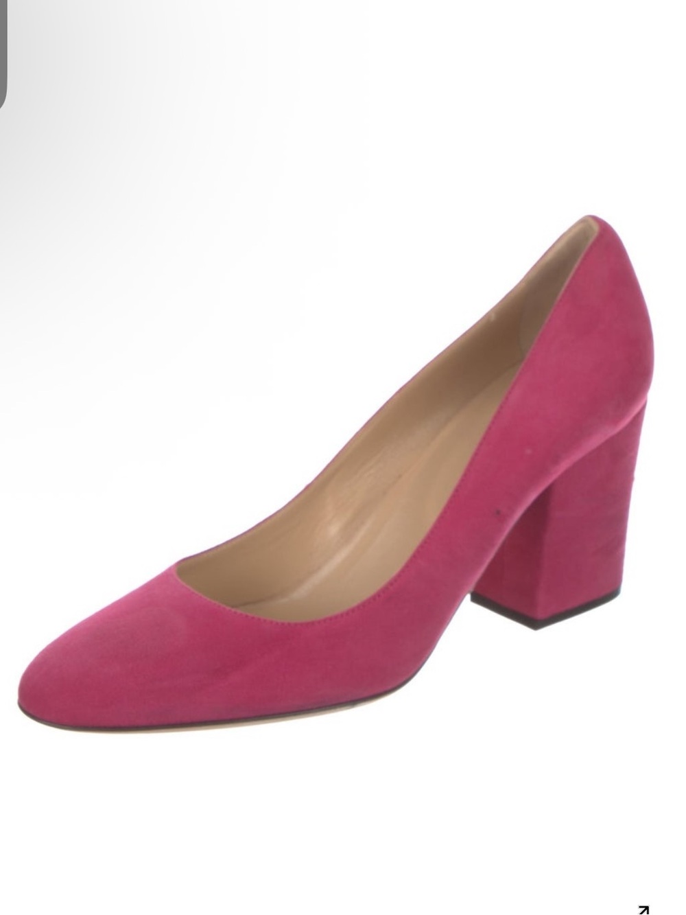 Sergio Rossi Fuchsia Suede Block Heel Pumps size 38